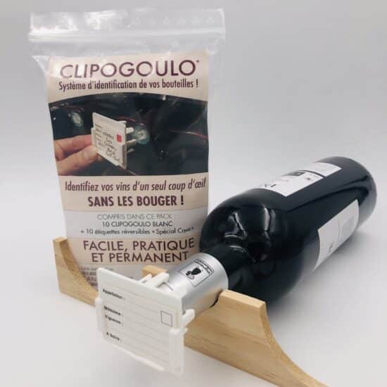 clipogoulo porte etiquette bouteille vin